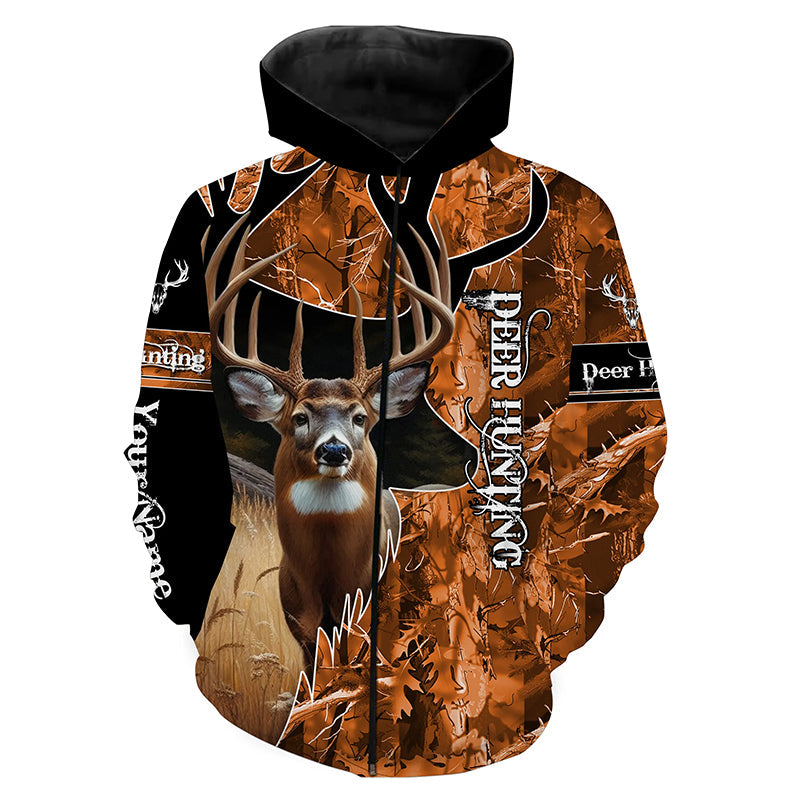 Deer Hunting Orange camouflage Custom name Shirts, Deer hunting shirt, Gifts for hunters FSD189