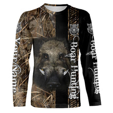 Load image into Gallery viewer, Wild Boar Hunting Camouflage Custom Name Shirts for hunter, Personalized hunting gifts FSD191