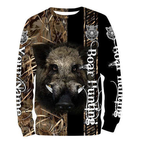 Wild Boar Hunting Camouflage Custom Name Shirts for hunter, Personalized hunting gifts FSD191