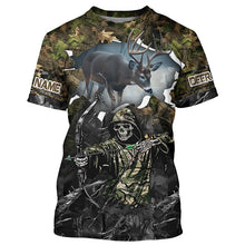 Load image into Gallery viewer, Deer Hunting Grim Reaper Camouflage Shirts for Deer Hunters, Personalized Hunting Shirts FSD761