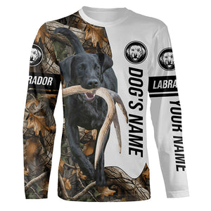 Black Labrador Antler Shed Hunting Labs Customize Name All over print Shirts FSD3585