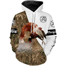 Load image into Gallery viewer, Personalized Pheasant hunting with dog English Setter 3D All over print Shirt, Hoodie FSD3697