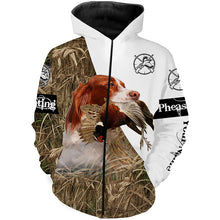 Load image into Gallery viewer, Personalized Pheasant hunting with dog English Setter 3D All over print Shirt, Hoodie FSD3697