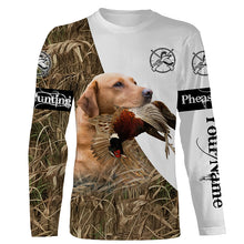 Load image into Gallery viewer, Personalized Pheasant hunting with dog Fox Red Lab 3D All over print Shirt, Hoodie FSD3698