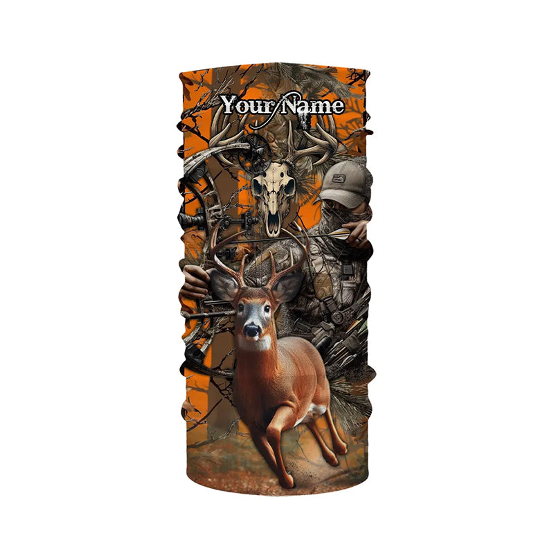 Deer Bow Hunting Orange camouflage Custom Name Shirts, Personalized Deer Hunting Clothes FSD352