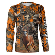 Load image into Gallery viewer, Deer Bow Hunting Orange camouflage Custom Name Shirts, Personalized Deer Hunting Clothes FSD352