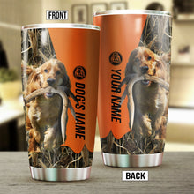 Load image into Gallery viewer, English Cocker Spaniel Birds &amp; Deer shed Hunting Dog Custom name Stainless Steel Tumbler Cup FSD4374