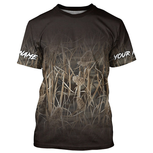 Waterfowl Camo Hunting Shirts, Personalized Hunting Clothes, Duck Hunting Camo Shirts FSD4546