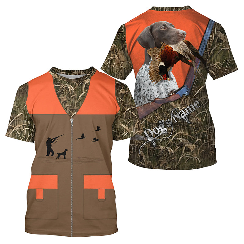 German Shorthaired Pointer shirt - Personalized Pheasant Upland Hunting Vest shirt for Men FSD3984