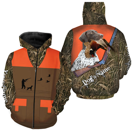 German Shorthaired Pointer shirt - Personalized Pheasant Upland Hunting Vest shirt for Men FSD3984