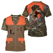 Load image into Gallery viewer, Custom name Wirehaired Pointing Griffon Pheasant Upland Hunting Vest shirt for Men FSD3990
