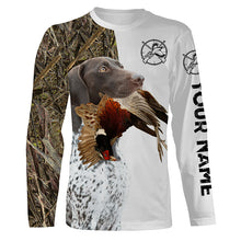 Load image into Gallery viewer, Pheasant Hunting With Dog GSP German Shorthaired Pointer Custom Name All Over Printed Shirts - Personalized Hunting Gift FSD1911
