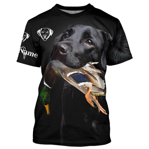 Personalized Duck Hunting Shirts Hunting Dog Labrador Retriever Black Lab 3D Full Printing Shirt, Hunting Gifts - FSD2688