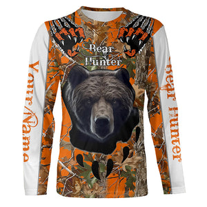 Bear Hunting orange Camouflage custom Name all over print Shirts, Bear hunting Shirt, gift for Hunter FSD228