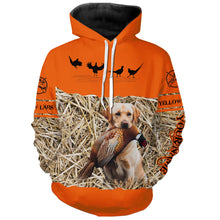 Load image into Gallery viewer, Pheasant Hunting Blaze Orange color Custom name Shirts with Hunting Dogs, Pheasant Hunting clothing FSD4547