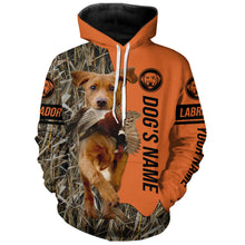 Load image into Gallery viewer, Fox Red Labrador Retriever Hunting Dog Customized Name Shirts for Hunters FSD4213