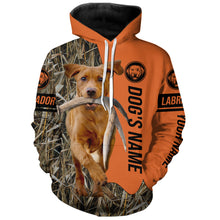 Load image into Gallery viewer, Fox Red Labrador Retriever Hunting Dog Customized Name Shirts for Hunters FSD4213