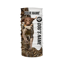 Load image into Gallery viewer, Quail Hunting with German Shorthaired Pointer GSP Custom Name Camo Full Printing Shirts, Hunting Gifts FSD3606