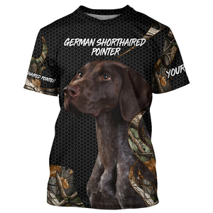 German Shorthaired Pointer dog orange camo All over printed Shirt Personalized gift for Pointer lovers FSD3719