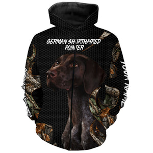 German Shorthaired Pointer dog orange camo All over printed Shirt Personalized gift for Pointer lovers FSD3719