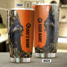 Load image into Gallery viewer, Poodle Birds &amp; Deer shed Hunting Dog Custom name Stainless Steel Tumbler Cup FSD4327