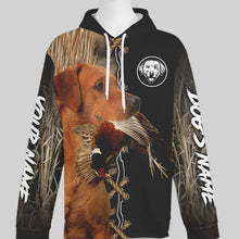 Load image into Gallery viewer, Fox Red Labrador Retriever Hunting Custom Name Shirt, Personalized Hunting Dog Hoodie FSD4683