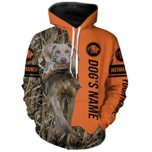 Load image into Gallery viewer, Weimaraner Hunting Dog Customized Name All over printed Shirts for Hunters, Hunting Gifts FSD4093