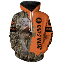 Load image into Gallery viewer, Weimaraner Hunting Dog Customized Name All over printed Shirts for Hunters, Hunting Gifts FSD4093