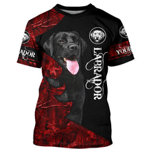 Load image into Gallery viewer, Black Labs Labrador Retriever Dog Custom Name 3D All over print Shirt, Hoodie, Personalized gift FSD4095