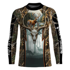 Whitetail Deer hunting camouflage custom Name all over print Shirts, Deer hunting gifts FSD1080