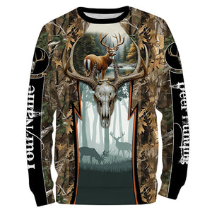 Whitetail Deer hunting camouflage custom Name all over print Shirts, Deer hunting gifts FSD1080