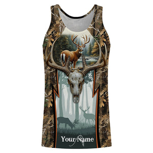 Whitetail Deer hunting camouflage custom Name all over print Shirts, Deer hunting gifts FSD1080