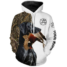 Load image into Gallery viewer, Black GSP Pheasant Hunting Dog 3D All over print Shirt, Hoodie - Custom Bird hunting dog shirt FSD3736