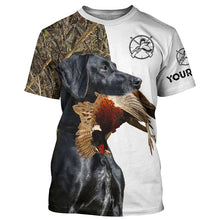 Load image into Gallery viewer, Black GSP Pheasant Hunting Dog 3D All over print Shirt, Hoodie - Custom Bird hunting dog shirt FSD3736