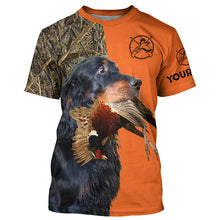 Load image into Gallery viewer, Pheasant hunting with Dog Gordon Setter Customize name 3D All over print Shirts FSD3746