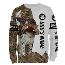 Load image into Gallery viewer, Pheasant Hunting with Small Munsterlander Dog Custom Name Camo All over printed Shirts FSD3631