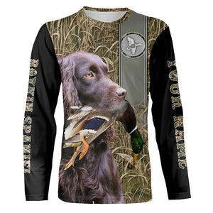 Boykin Spaniel Duck Hunting Dog Waterfowl Camo Custom full printing Shirts, Duck hunting Gifts FSD3348