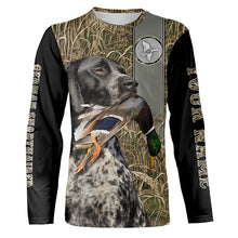 Load image into Gallery viewer, German Shorthaired Pointer Duck Hunting black roan GSP Dog shirt, duck hunting hoodie, hunting Gifts FSD3350