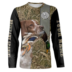 Brittany Dog Hunting Duck Brittany Spaniels custom Shirts, duck hunting hoodie, Duck hunting Gifts FSD3351