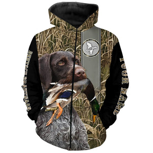 Deutsch Drahthaar Duck hunting waterfowl camo Shirts, duck hunting hoodie, Duck hunting Gifts FSD3352