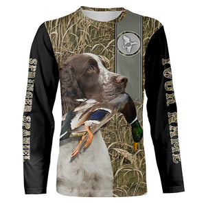 Duck hunting English Springer spaniel custom camo Shirts, duck hunting hoodie, Duck hunting Gifts FSD3353