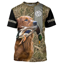 Load image into Gallery viewer, Golden Retriever Duck hunting custom camo Shirts, duck hunting hoodie, Duck hunting Gifts FSD3354