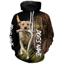 Load image into Gallery viewer, Yellow Labrador Retriever Custom Name Hunting Dog Shirts for Hunter, Gifts for Hunters FSD4551