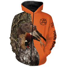 Load image into Gallery viewer, Pheasant hunting with liver roan gsp German Shorthaired Pointer Customize Name full printing Shirts FSD3762