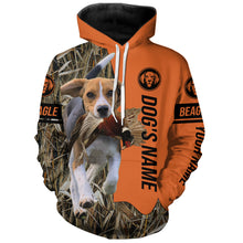 Load image into Gallery viewer, Beagle Hunting dog customized Name all over printed Shirt, Beagle hunting Gift for hunters FSD4141