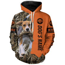 Load image into Gallery viewer, Beagle Hunting dog customized Name all over printed Shirt, Beagle hunting Gift for hunters FSD4141