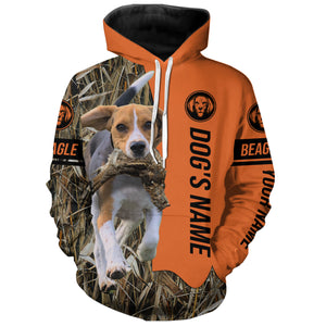 Beagle Hunting dog customized Name all over printed Shirt, Beagle hunting Gift for hunters FSD4141