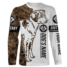 Load image into Gallery viewer, Brittany Gun Dog Tattoo Camo Customized Name Shirt, Hoodie - Brittany Hunting Dog, Duck Bird Hunting Gifts FSD2604