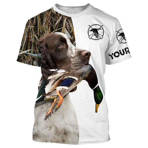 Duck Hunting With Dog English Springer spaniel Customize Name Shirts, Personalized Gifts - FSD2787