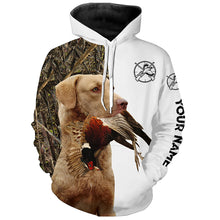 Load image into Gallery viewer, Pheasant Hunting With Dog Chesapeake Hunting Dog Customize Name All Over Printed Shirts - Personalized Hunting Gifts FSD2164